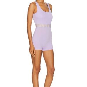 NWT - Versace Jersey Romper Bodysuit (Lavender Purple)